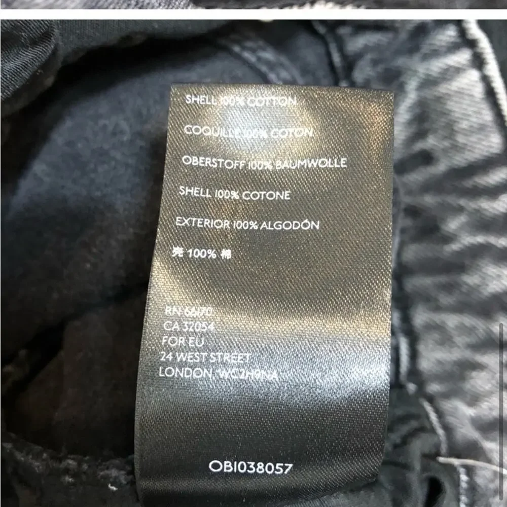 Free people we the free black paper bag waist jeans